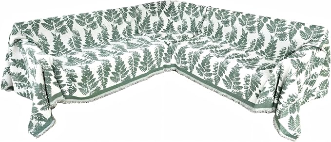 1OO% Waterproof Sectional Couch Covers for Dogs L Shaped Corner Sofa Cover Washable Chenille Sofa Slipcovers Blanket Modern Jacquard Pet Furniture Protector (91"x252", Sage Green)