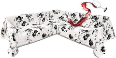 1OO% Waterproof Sectional Couch Covers for Dogs L Shaped Corner Sofa Cover Washable Chenille Sofa Slipcovers Blanket Modern Jacquard Pet Furniture Protector (91"x252", Black Flower)
