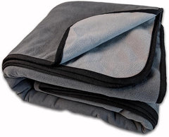 100% Leak Proof, Waterproof Bed Cover, Totally Pee Proof, EZ-Wash, Durable, 3 Layer Blanket (Queen-King 90"x80", Slate Grey, Cool Grey) Adults, Pets, Dogs, Cats