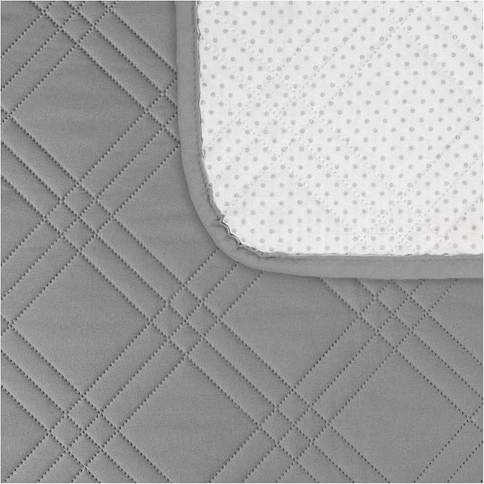 100% Waterproof Couch Cover for Dogs, Anti-Slip Washable Sofa Cover with Elastic Straps & Side Pockets, Durable Furniture Protector for Kids, Pets & Dogs (Armchair 23", Newgrey)