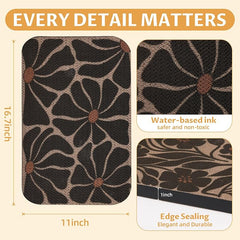 2 Pack Cat Wall Scratcher, Art Cat Scratching Board for Cats | Wall Mounted Cat Scratch Pad, Water-Based Ink, Hook&Loop Strips, Floor or Wall Use, 16.7x11x1 Inch, Black & White 4