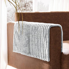 100% Waterproof Couch Arm Covers 2pcs, Fuzzy Chair Arm Covers Thick Soft Recliner Chair Armrest Protectors, Non-Slip Couch Armrest Cover Pet mats for Sofa (Seagull Gray, 22" x 22" 2 Pack)