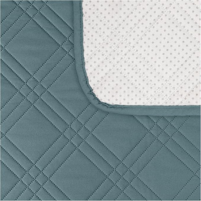 100% Waterproof Couch Cover for Dogs, Anti-Slip Washable Sofa Cover with Elastic Straps & Side Pockets, Durable Furniture Protector for Kids & Pets (Loveseat 46", Grayishblue)